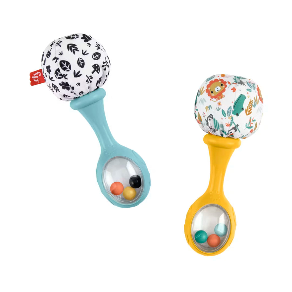 Fisher-Price Rattle 'n Rock Maracas Twin Pack (HMF34) – Infant Sensory Musical Toys