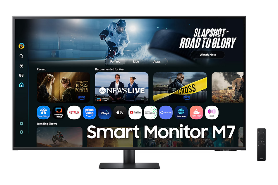 Samsung 32" M7 (M70F) Smart Monitor UHD 4K (3840 x 2160) 60Hz HDR10 Built-in Speakers & USB Hub
