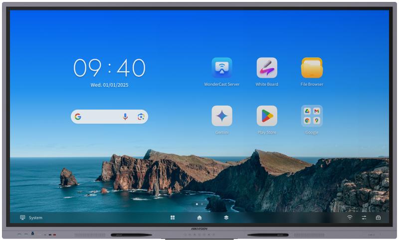 Hikvision Value Series 4K UHD Smart Interactive Flat Panel Display (EDLA Certified, Android 14)