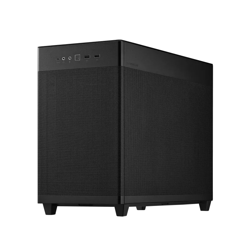 ASUS Prime AP201 Micro ATX PC Case, 33-Liter Compact Design, Pre-Installed Fans, Mesh Panel, Tool-Free Side Panels, 360mm Radiator Support, GPU Support up to 338mm, ATX PSU Compatible