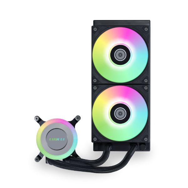 Lian Li Galahad II Lite AIO ARGB Liquid CPU Cooler - 240mm Radiator, Black