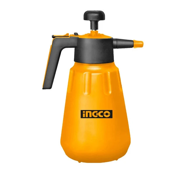 INGCO 2-Litre Handheld Garden Pressure Sprayer – Heavy-Duty Aluminum Pump Lever, 2.5 BAR Max Operating Pressure, Safety Release Valve, and Adjustable Spray Nozzle (HSPP2021)