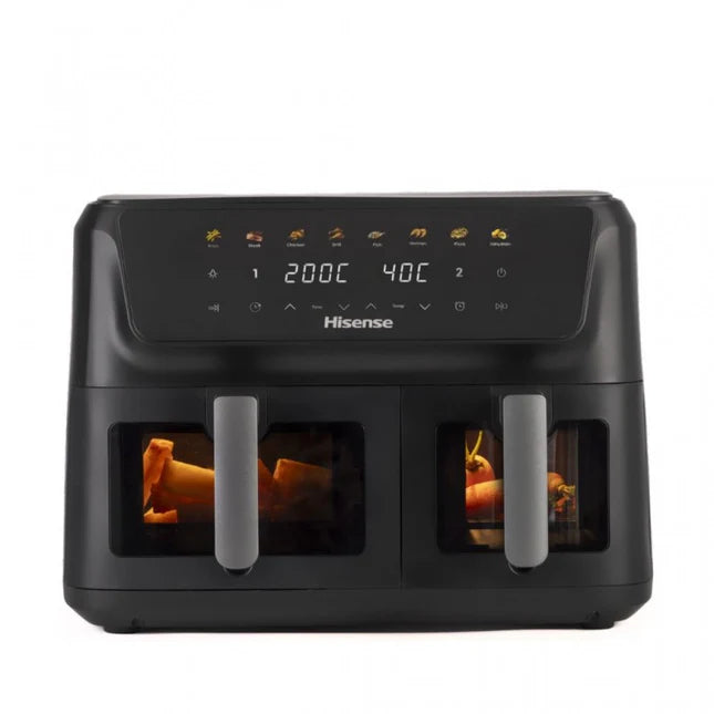 Hisense Duo-Zone Digital Air Fryer with Removable Dual Baskets - H11AFBK2S5