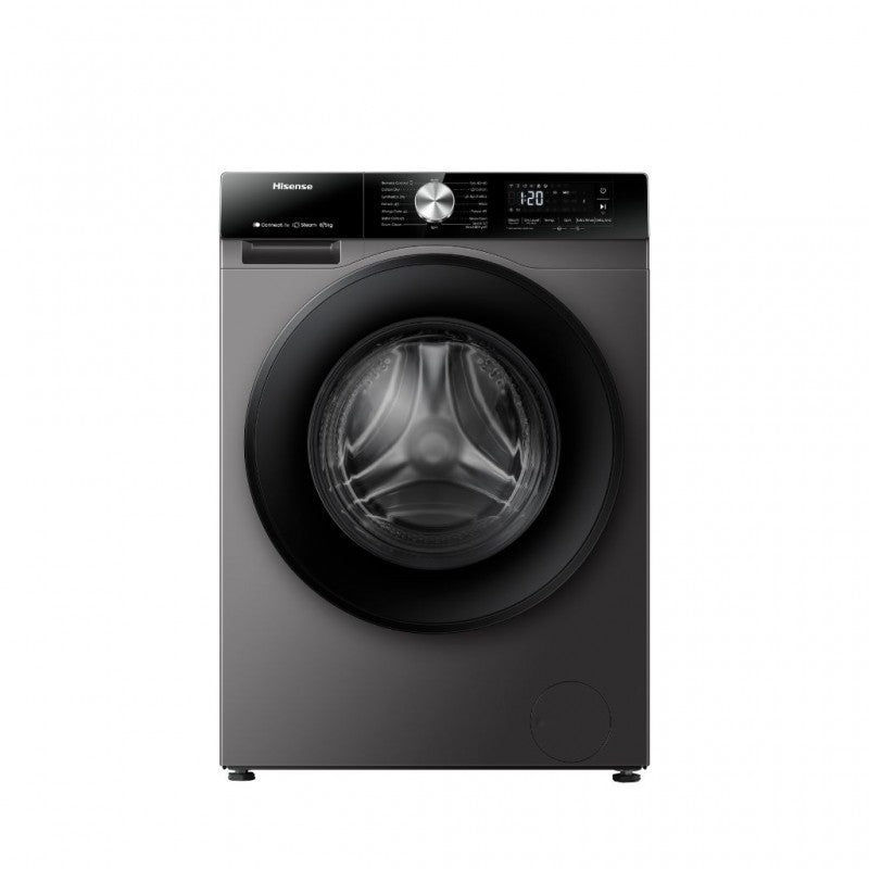 Hisense - WD3S8043BT - Front Loading Washer Dryer Combo with Auto Dosing, Steam Care, Inverter Motor, 8kg Wash / 5kg Dry, Premium Finish