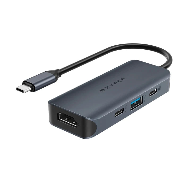 HYPER HyperDrive Next 4-Port USB-C Hub (Midnight Blue), 1 x USB-A 3.2 Gen 2, 1 x USB-C 3.2 Gen 2, 1 x USB-C 3.2 Gen 2 Port (100W PD), HD4001GL