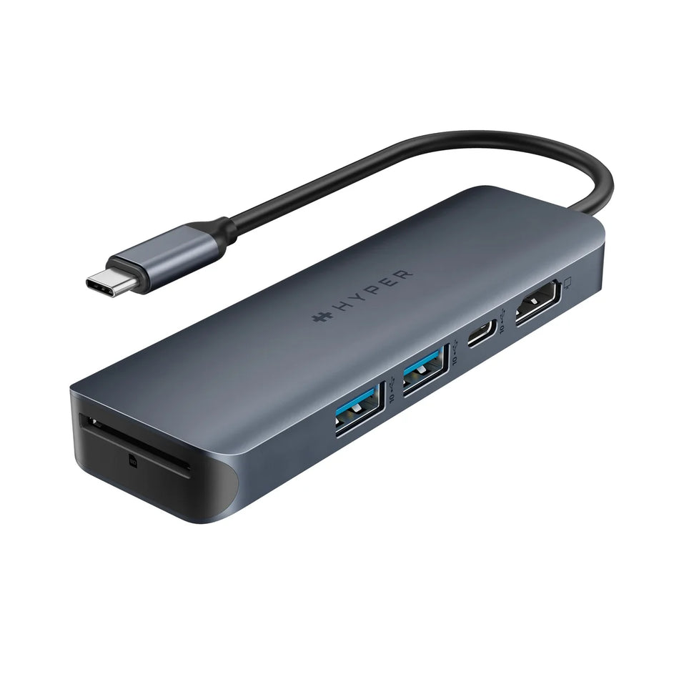HYPER HyperDrive Next 6-Port USB-C Hub - 4K 60Hz HDMI, 100W Power Delivery, 3x USB-A 3.2 10Gbps, 1x USB-C 3.2 10Gbps - HD4008GL