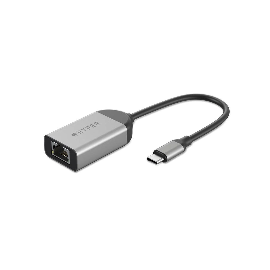 HYPER HyperDrive Next 2.5Gbps USB-C Ethernet Adapter - Multi-Gigabit Wired LAN Converter for MacBook, iPad, PC, Chromebook - HD425B-GL-50
