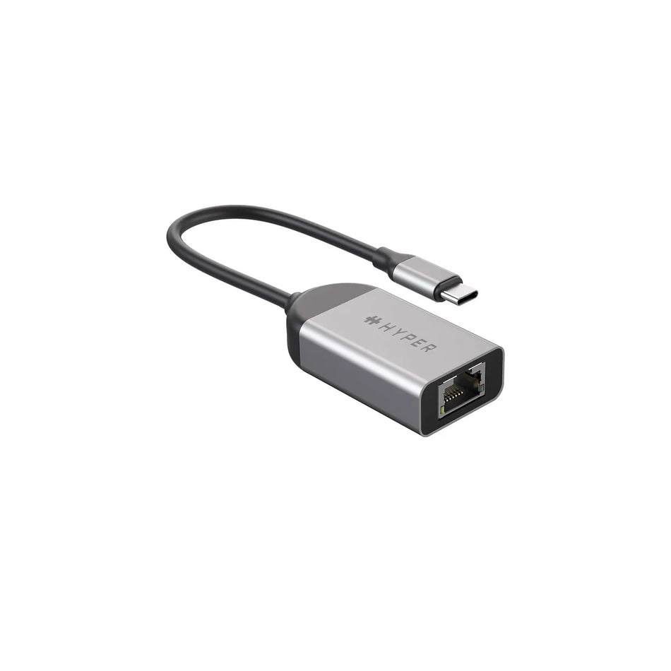 HYPER HyperDrive Next 2.5Gbps USB-C Ethernet Adapter - Multi-Gigabit Wired LAN Converter for MacBook, iPad, PC, Chromebook - HD425B-GL-50