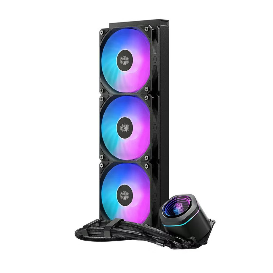 CM Masterliquid Core Nex 360 ARGB liquid cooling, 400mm tubing, Dual Chamber Pump, Pre-Applied CryoFuze Thermal Paste