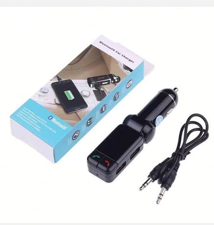FM MODULATOR BLUETOOTH HANDS FREE CAR CHARGER BC06 | Wireless Audio Adapter & Dual USB Charger