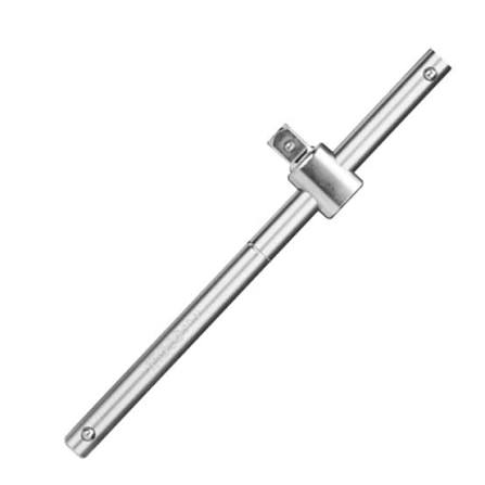 INGCO 10" (250mm) 1/2" Drive Sliding T-Bar Wrench – Drop-Forged 50BV30 Chrome Vanadium (Cr-V) Steel, Heat-Treated Strength, and Mirror Chrome-Plated Finish (HSTB12101)