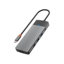 WiWU A921HV Linker 9-in-1 USB-C Hub | Multi-Port Adapter with 4K HDMI, VGA, USB 3.0 & PD Charging