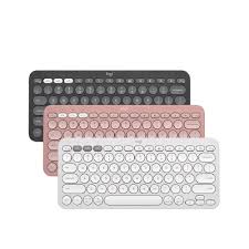 Logitech K380s Pebble Keys 2 Multi-Device Bluetooth Keyboard, Tonal Rose