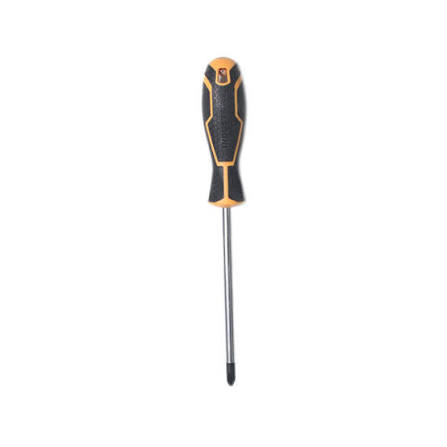 INGCO PH3 x 150mm Industrial Phillips Screwdriver (Tournevis Cruciforme PH3) – Heavy-Duty Cr-V Steel Round Shank, 8.0mm Diameter, Magnetized Tip, and Ergonomic Soft-Grip Handle (HS28PH3150)