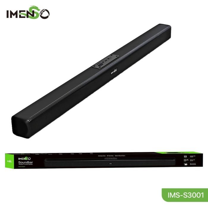 IMENSO IMS-S3001 Bluetooth Speaker Bluetooth Soundbar Speaker Wired & Wireless Home Theater Soundbar – Black (IMS-S3001)