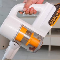 INGCO 20V Cordless Stick Vacuum Cleaner (CVLI2006) – Lightweight and Powerful Cleaning Solution, Includes 2.0Ah Battery and Charger, Ergonomic Design for Easy Maneuverability, Ideal for Quick Dust and Debris Removal in Workshops and Homes.