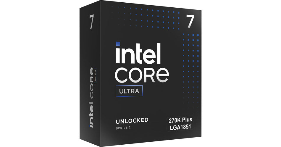 Intel® Core™ Ultra 7 Processor 270K Plus 24 cores (8 P-cores + 16 E-cores) up to 5.5 GHz LGA 1851 Processor