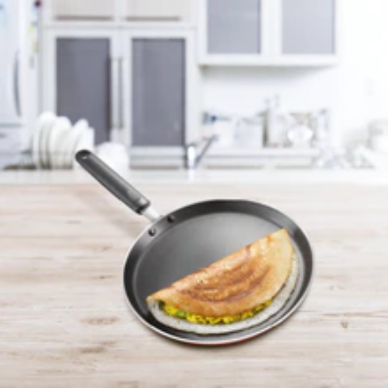 Judge by Prestige Deluxe Non-Stick Flat Tawa (37023) – 280mm (28cm), Gas & Induction Compatible