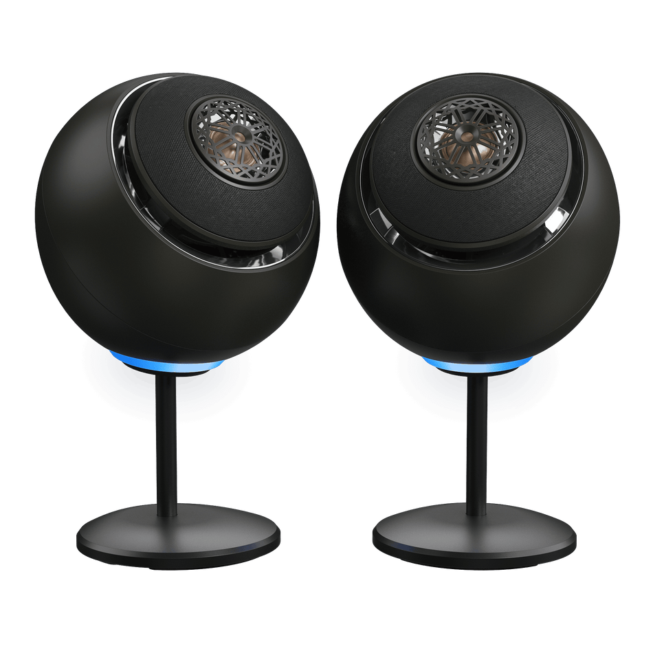 Creative Labs Pebble Nova 2.0 USB-C Desktop Speakers with Coaxial Drivers (Black), 2 x 25W RMS, Peak Power: 100W