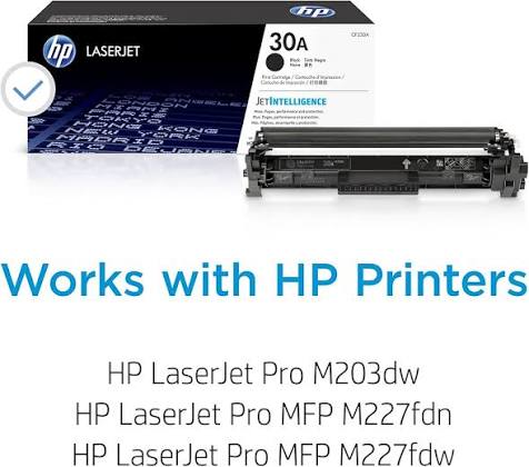 HP 30A Black Original LaserJet Toner Cartridge (CF230A) | High-Yield Precision Printing For HP LaserJet Pro M203 & MFP M227 Series
