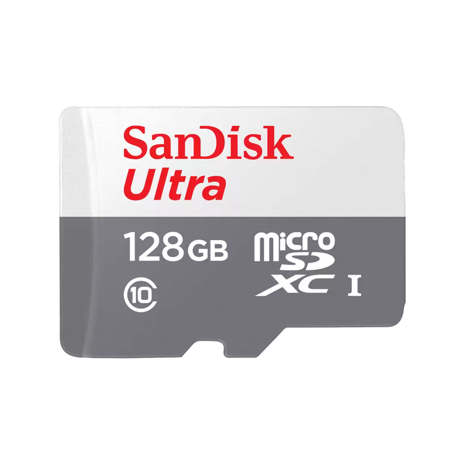SanDisk Ultra 64/128GB MicroSDXC UHS-I Memory Card (Class 10, U1, Full HD, Up to 100MB/s Read Speed, Without Adapter)