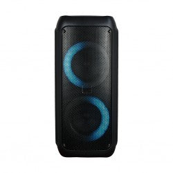 Suzukitime MSPK-21702 Portable Rechargeable Bluetooth Party Speaker – 30W RMS with LED Lights & Wireless Microphone