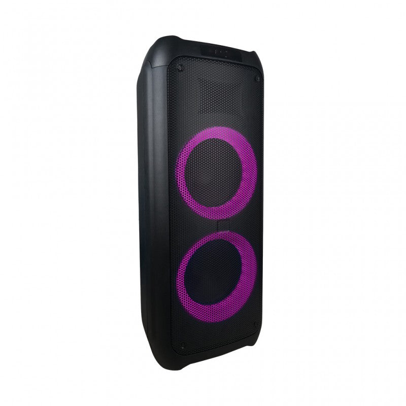 Suzukitime MSPK-PARTYBOX-1100 Portable Rechargeable Party Speaker – 100W RMS with Bluetooth & Round LED Light Effects