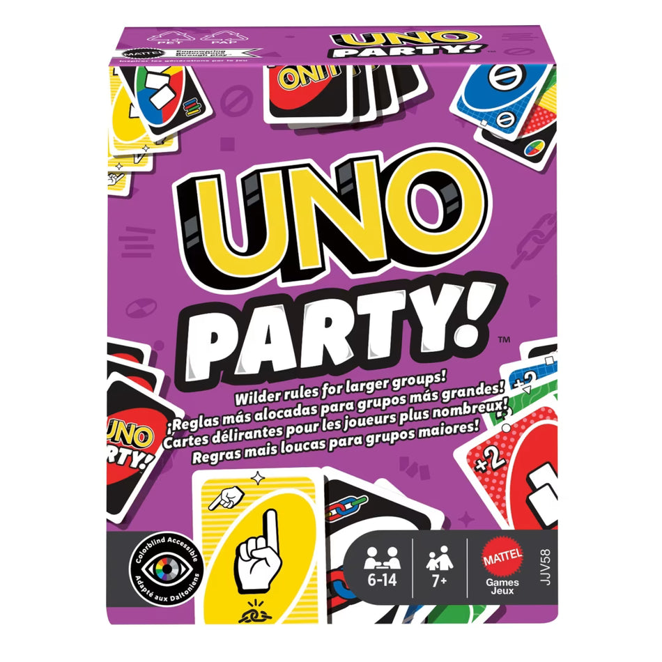 Mattel UNO Party Refresh Extra-Large Card Game (JJV58) – Up to 16 Players