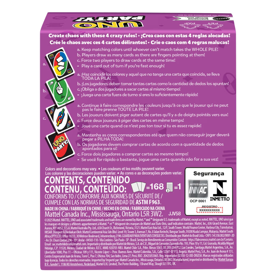 Mattel UNO Party Refresh Extra-Large Card Game (JJV58) – Up to 16 Players