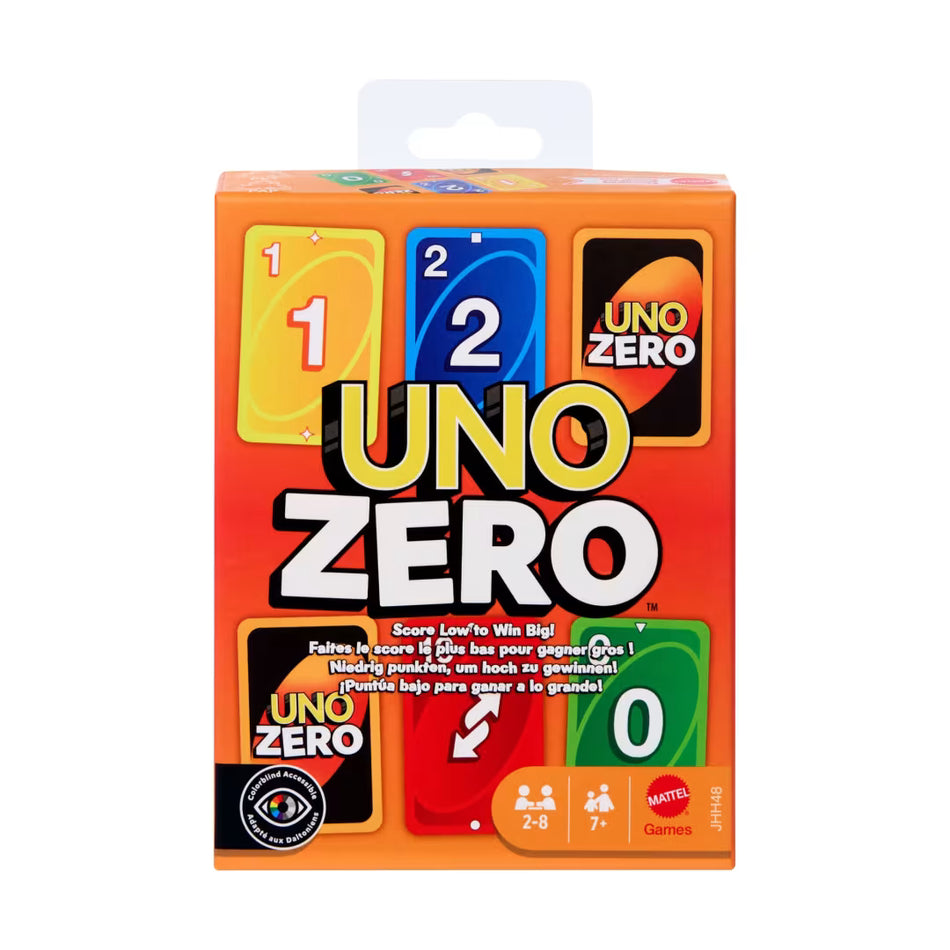 Mattel UNO Zero Strategic Card Game (JHH48) – Lowest Score Wins Family Edition