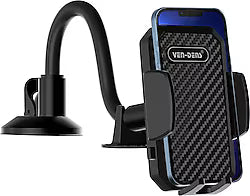 VEN-DENS VD-HD012 Windshield Car Phone Holder | Strong Suction Mount | 360° Rotating Long Arm