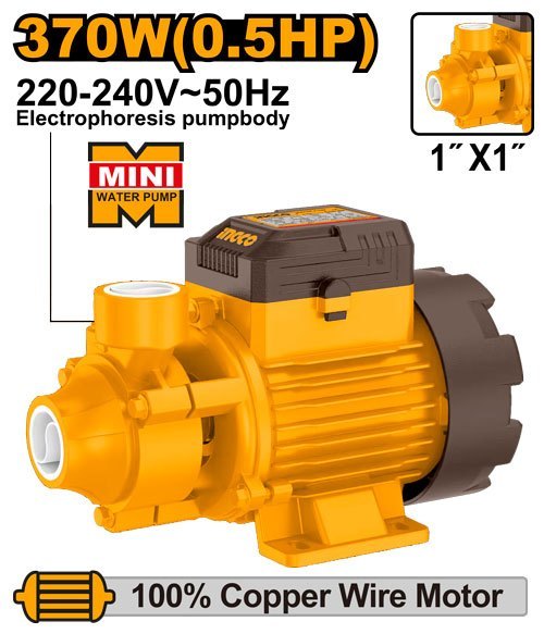 INGCO Water Pump (VPM370268) – High Performance Heavy-Duty Clean Water Pump