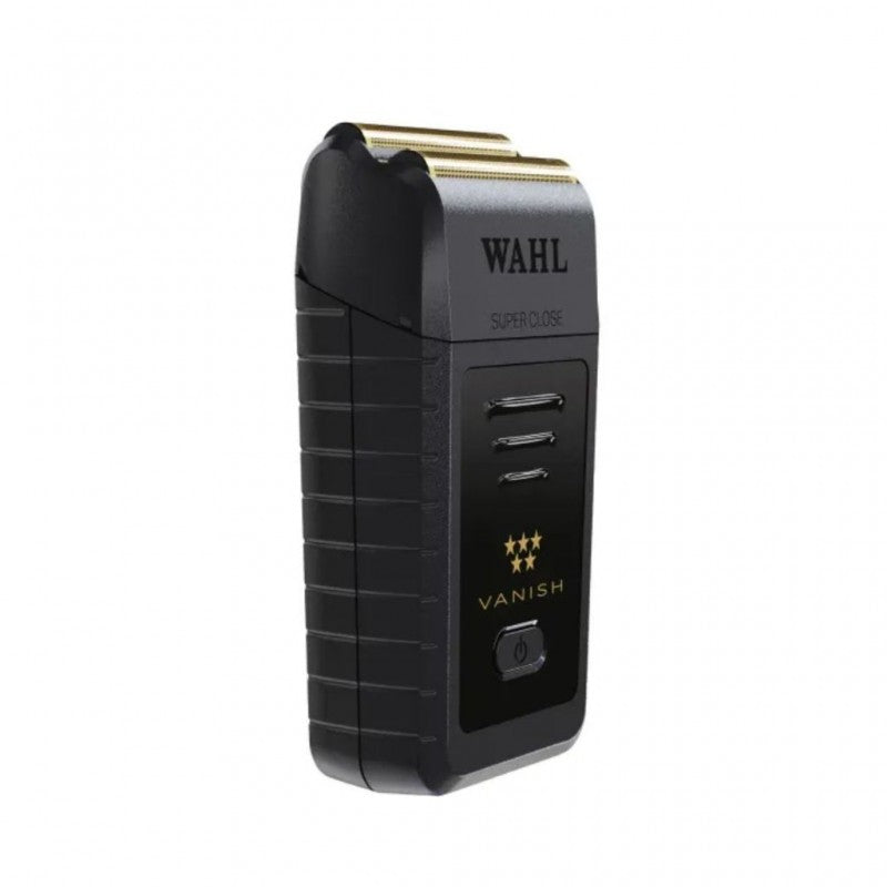 WAHL Professional 5-Star Vanish Cordless Shaver – Gold Edition, Lithium-Ion Battery, 100+ Minute Runtime, Pop-Out Foil Bars & Ergonomic Design – 3023551