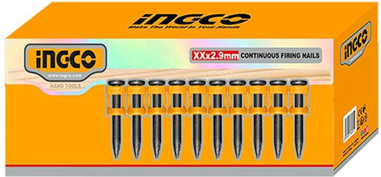 Ingco 38mm Continuous Firing Concrete Nails (ANA02381) – 1000-Piece Bulk Pack Premium #60 Carbon Steel Collated Gas/Pneumatic Nailer Fasteners